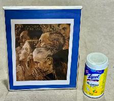Framed Reproduction Print Of "Freedom of Worship" (N. Rockwell) - Photo 4
