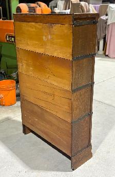 Antique "Globe Wernicke" FOUR Tier Barrister Bookcase (OAK Wood) - Photo 3