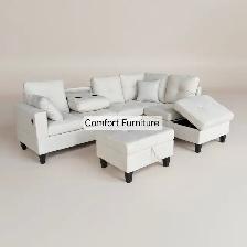 Sectional Couch 6 Seater Sectional Sofa - Photo 2