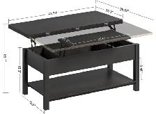 Torron Lift Top Coffee Table with Storage - Photo 3
