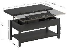 Torron Lift Top Coffee Table with Storage - Photo 6