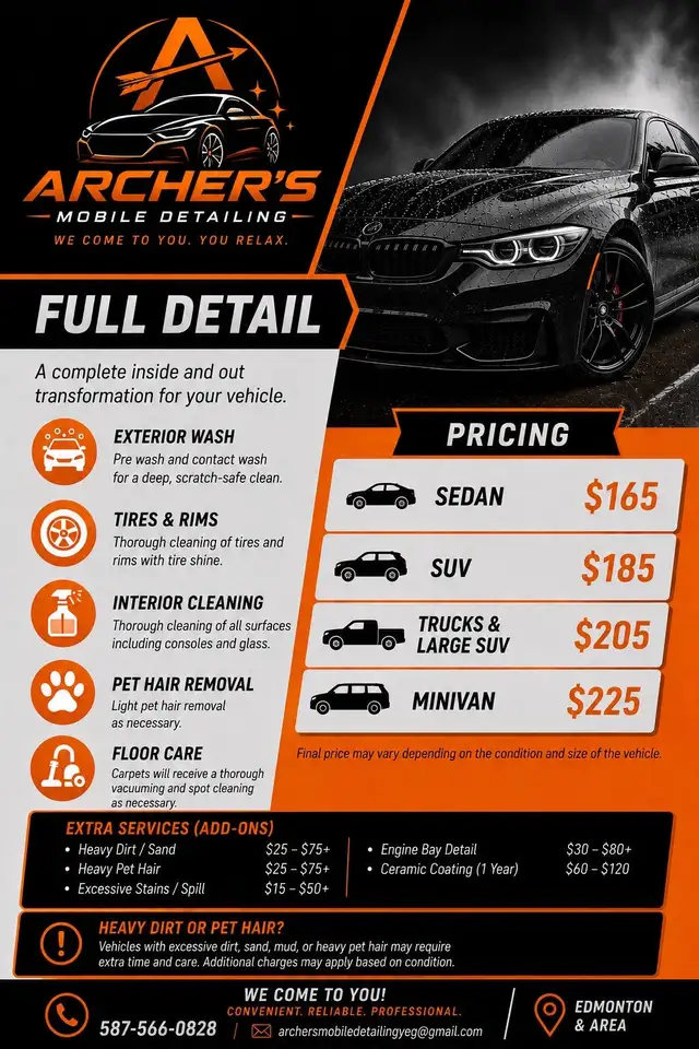 Mobile Car Detailing