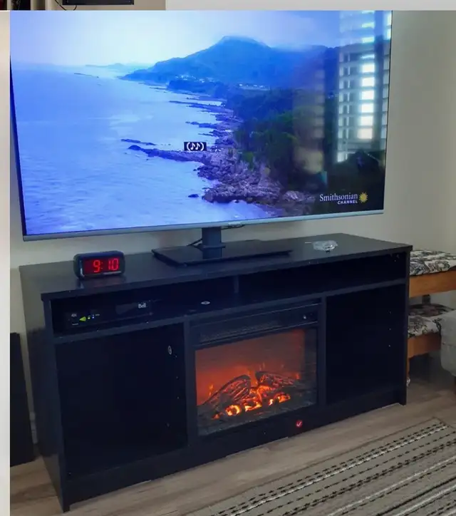 Bartosh TV Stand for TVs up to 55' with Fireplace Included