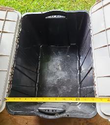 Heavy Duty Storage Tote w Attached Interlocking Lid - Photo 2