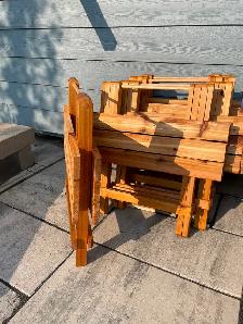Handmade Cedarwood Folding Bistro Tables - Photo 3