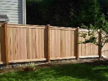 Wooden fence