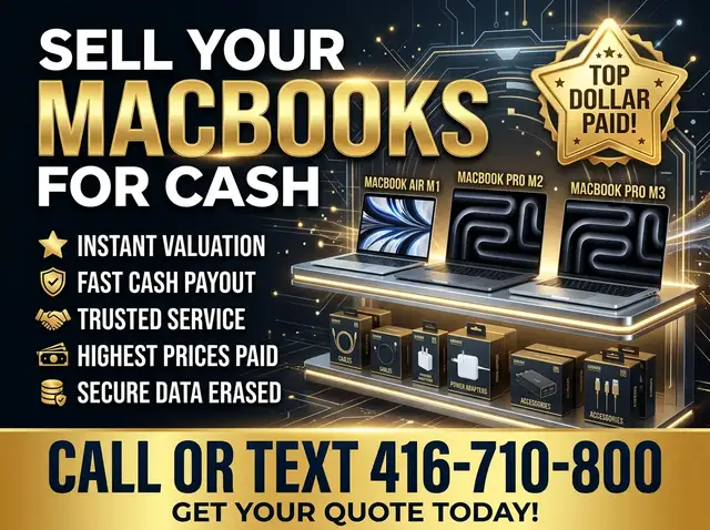 Sell Your MacBook Pro or Air – Cash in Hand!