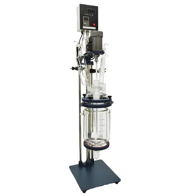 220V 5L Laboratory Glass Reactor Vessel Distillation Tool 220500