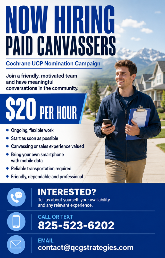 Join Our Door-Knocking Team — Cochrane, AB