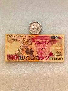 500,000 Quinhentos Mil Cruzeiros-Banco Central Do Brazil