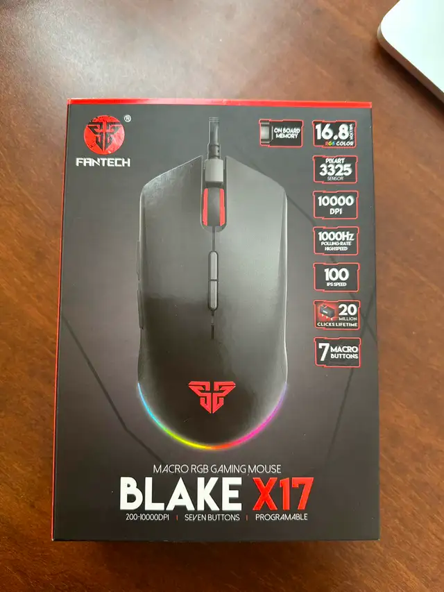 Fantech Blake x17 Macro RGB wired gaming mouse