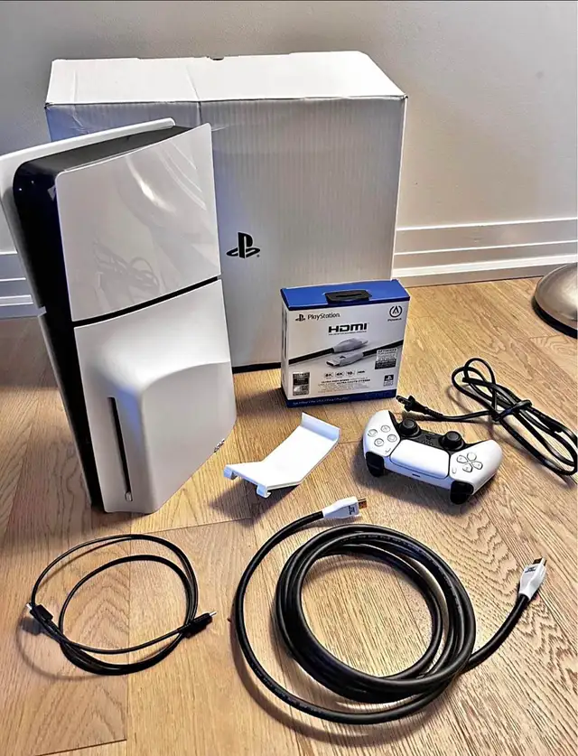 PS5 with accessories
