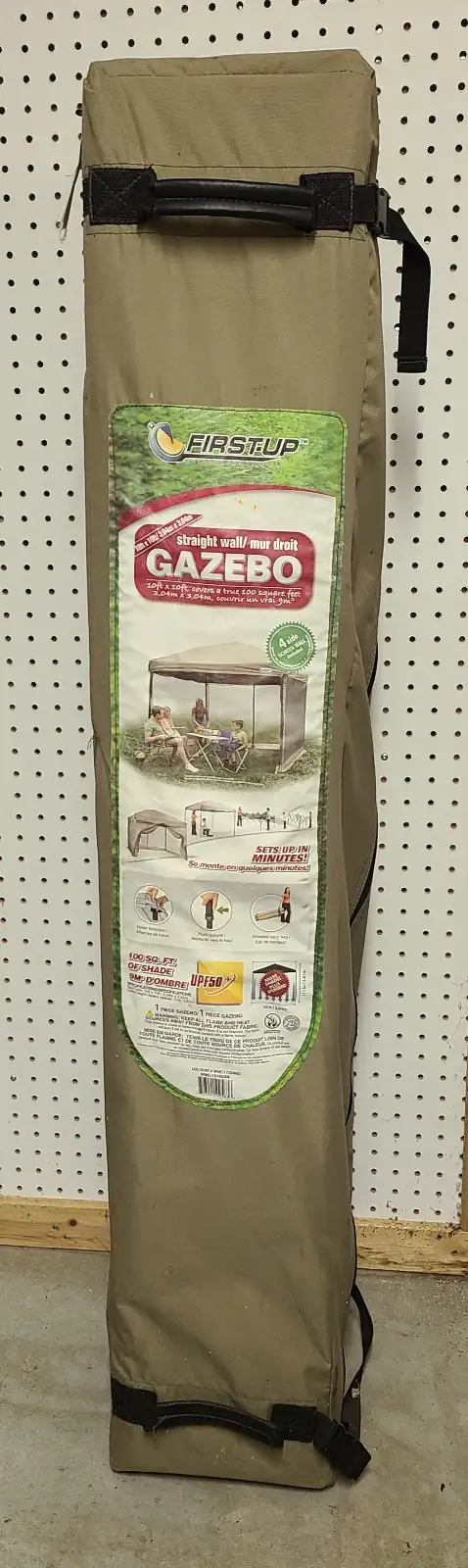 10ft x 10ft straight wall Gazebo with Screen Walls