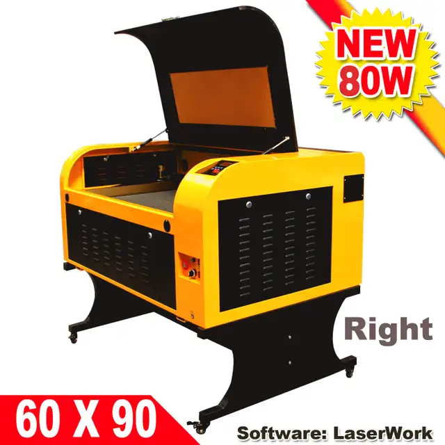 80W 6090 CO2 Laser Engraver Machine DSP controller Work 130154