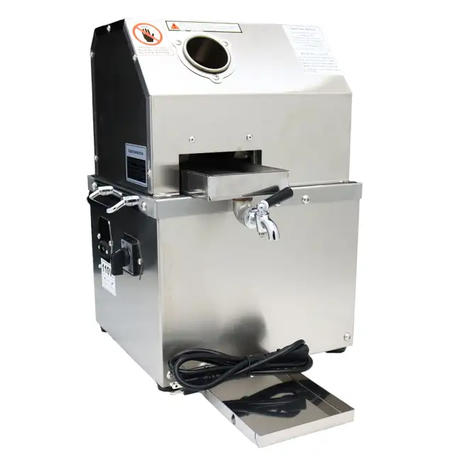 110V Sugar Cane Juicer Drink Machine 3 Roller Extractor 134214