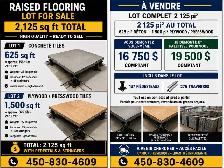 Lot plancher surélevé Béton/Presswood