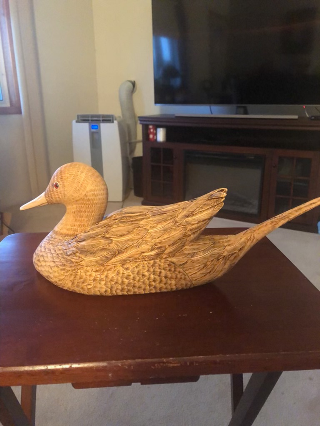 Carved Vintage Wooden Duck for Sale!!