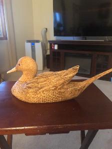 Carved Vintage Wooden Duck for Sale!!