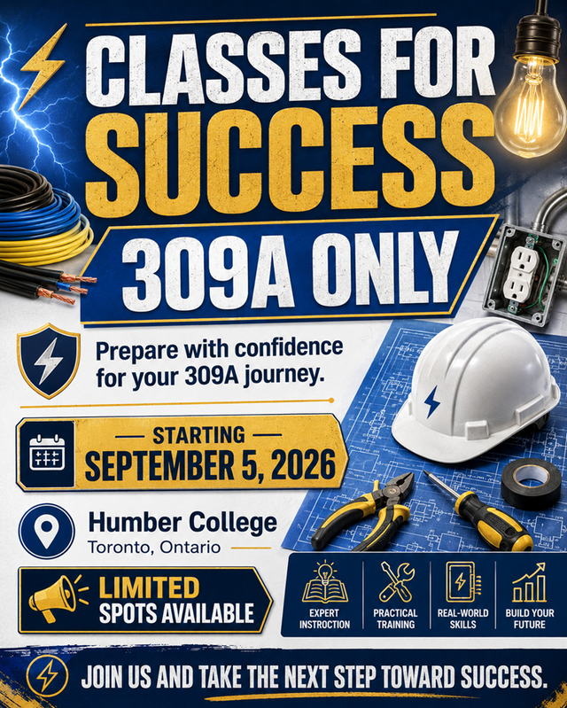 Classes For Success. Electrical Exam Training In Class at Humber