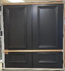 1459PA Porte d’acier 36G Gris Astragale amovible peinture 2 coté - Photo 2
