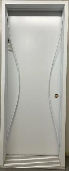 1464PA Porte d’acier 30″G Blanche Seuil 11po