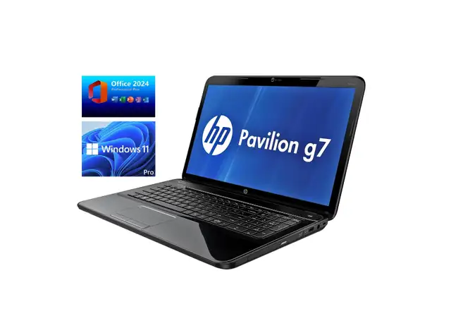 HP Pavilion g7 (17.3 in): i3: 2.40GHz, SSD 256GB, 8GB DDR3: 150$