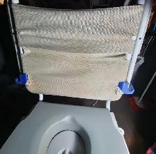 commode reclinable for shower & transfer