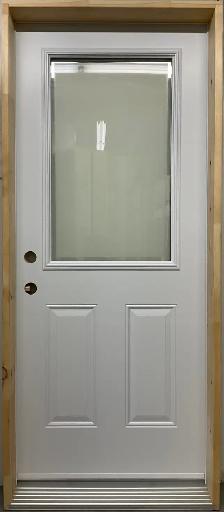 1471PSM Porte d’acier 34″D Blanche Sérigraphie Edge 23×37