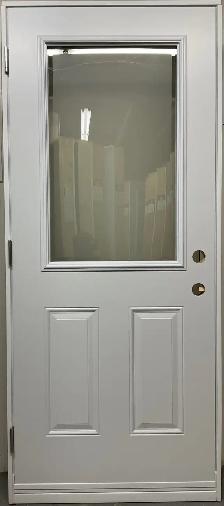 1471PSM Porte d’acier 34″D Blanche Sérigraphie Edge 23×37 - Photo 2