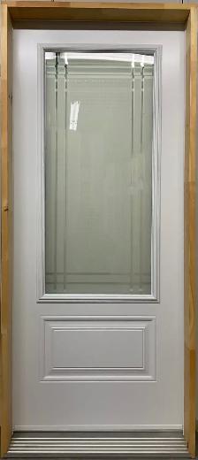 1456PSM Porte d’acier 34″D Blanche Transît slab orléan 23×49
