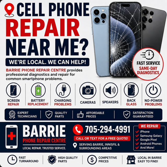 Cell Phone Repair Barrie | iPhone, Samsung & Google Pixel Repair