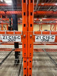 Used 36" deep x 10’ tall pallet rack frames - Photo 4