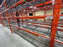 Used 10’ long pallet racking beams. RediRack
