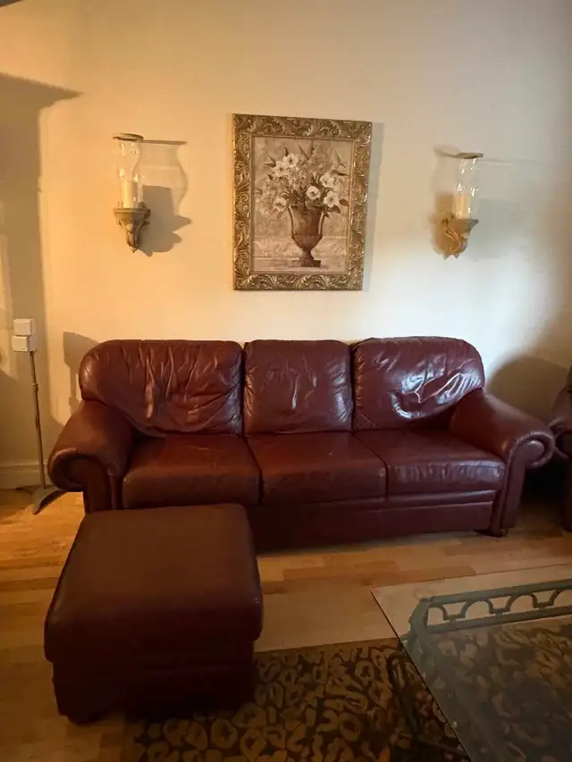 Couches and ottoman