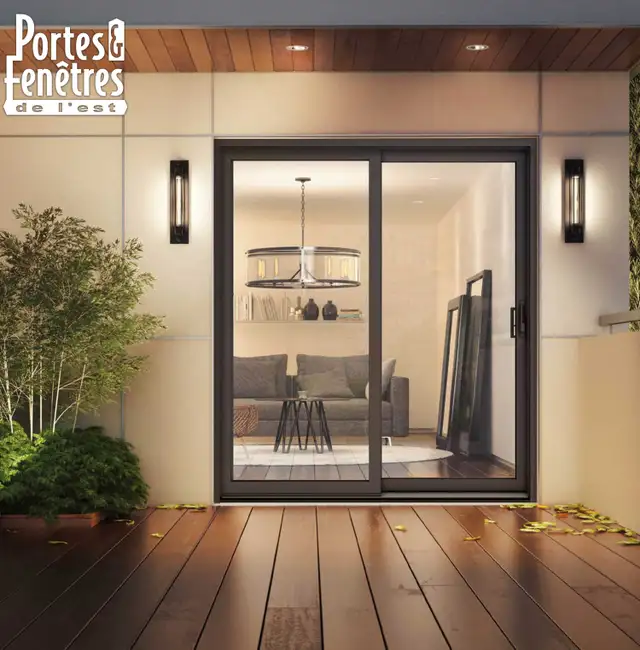 1040PP Porte Patio Hybride Noir 6′ 70 1/2 x81 en Inventaire