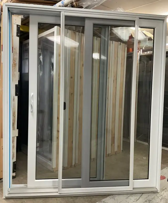 1466PP Porte patio PVC 6′ Blanche 70 3/4×81 ouv. Gauche