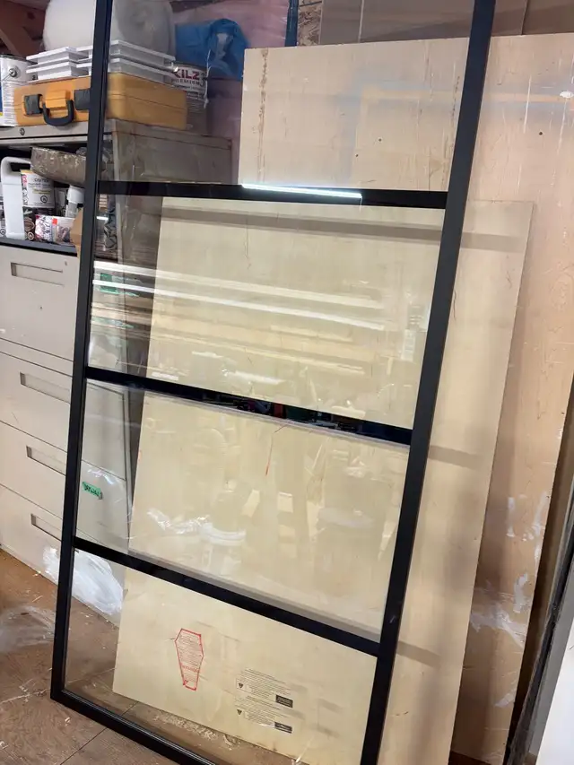 fixed shower glass