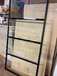 fixed shower glass