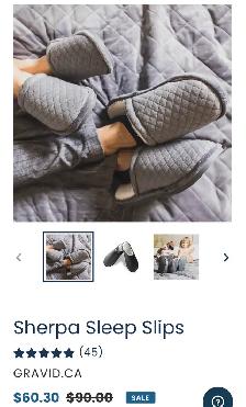 Gravid Sherpa Slip-on Slippers - Photo 4