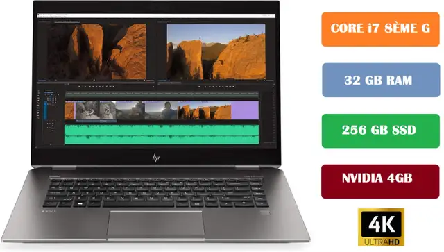 HP Zbook Studio G5,Core i7-8850H ,32GB,256GB SSD,NVIDIA 4GB,W 11