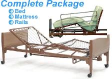Used- Electric Home Medical Hospital Bed with Mattress & Rails. - Photo 5