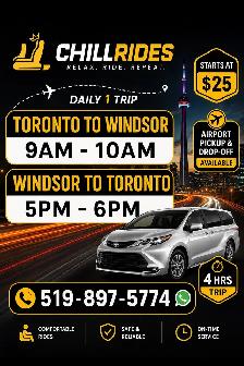 Rides Toronto to Windsor