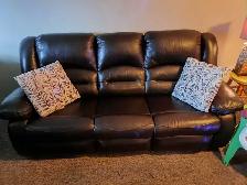 Leather couch - Like NEW!
