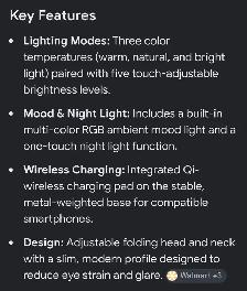 Ultrabrite LED desk lamp with wireless charging - Photo 7