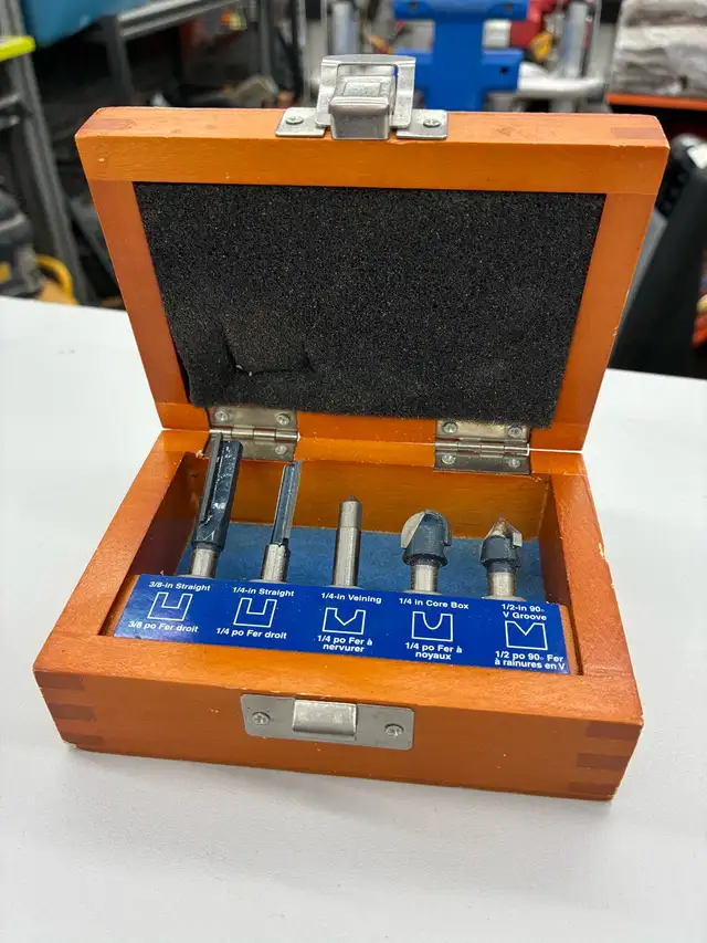 Mastercraft 5pc Router Bit Set