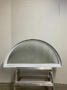 10926FP Fenêtre Fixe PVC Blanc 1 sect Demi-lune  49x23 3/4