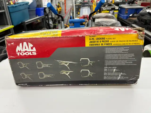 Mac Tools MLP8SET 8PC Locking Pliers Set