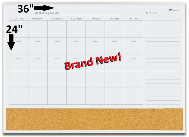 Back to School Organization! 24 x 36 Aluminum Frame Calendar