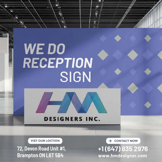 Custom Reception Signs | 3D Office Logo Signs | Acrylic & Metal