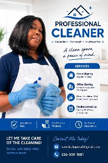 Experienced Cleaner Available